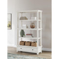 Signature Design By Ashley Robbinsdale White 75 Bookcase 45 W X 17 D X 74.63 H