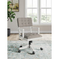 Signature Design By Ashley Robbinsdale White Gray Home Office Desk Chair 25 W X 25 D X 37 H