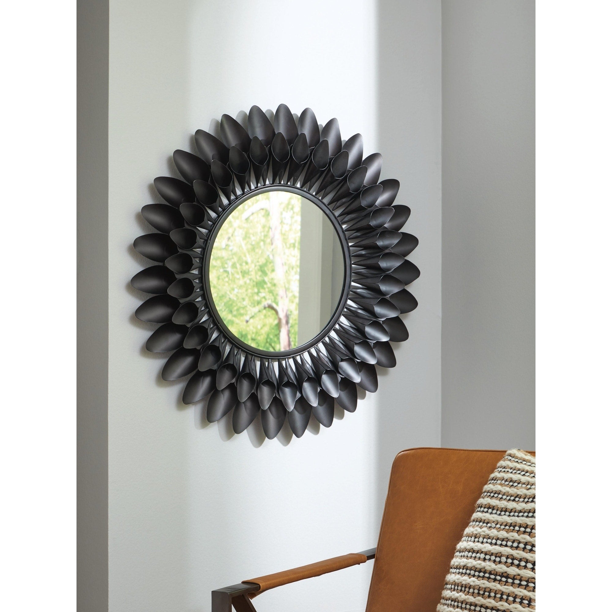 Signature Design By Ashley Ryenmour Black Accent Mirror 32 W X 3 D X 32 H