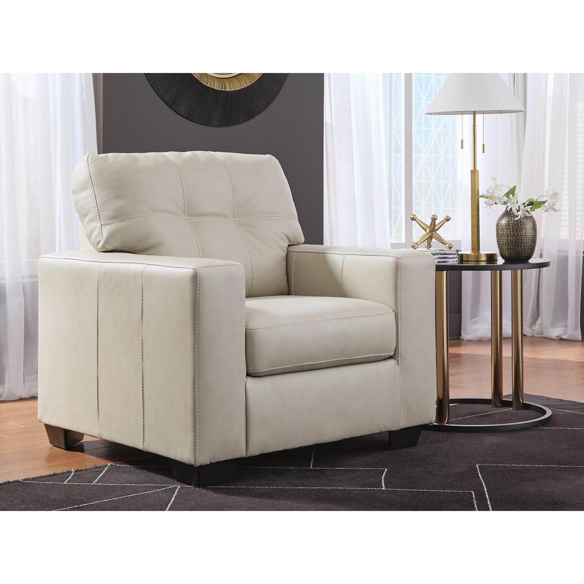 Signature Design By Ashley Santorine Beige Chair 39 W X 38 D X 38 H