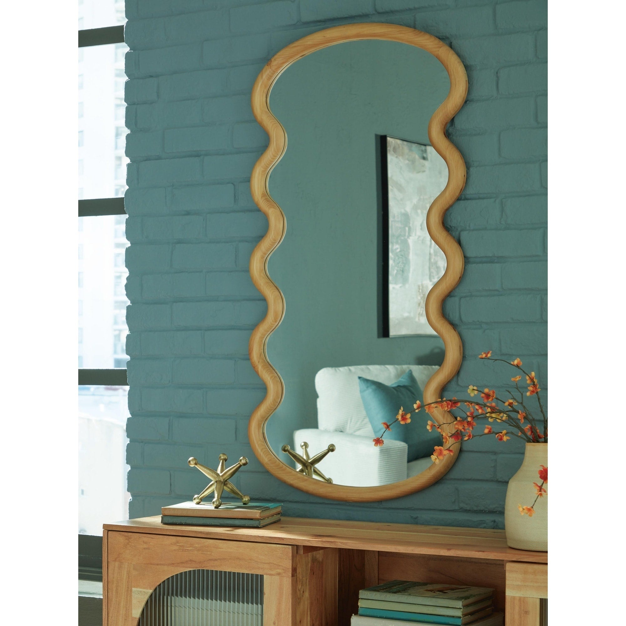 Signature Design By Ashley Serendis Brown Accent Mirror 24 W X 1 D X 48 H