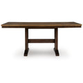 Signature Design By Ashley Sharlander Light Brown Dark Brown Counter Height Dining Extension Table 86 W X 42 D X 36 H