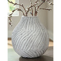 Signature Design By Ashley Shelvie White Black Vase