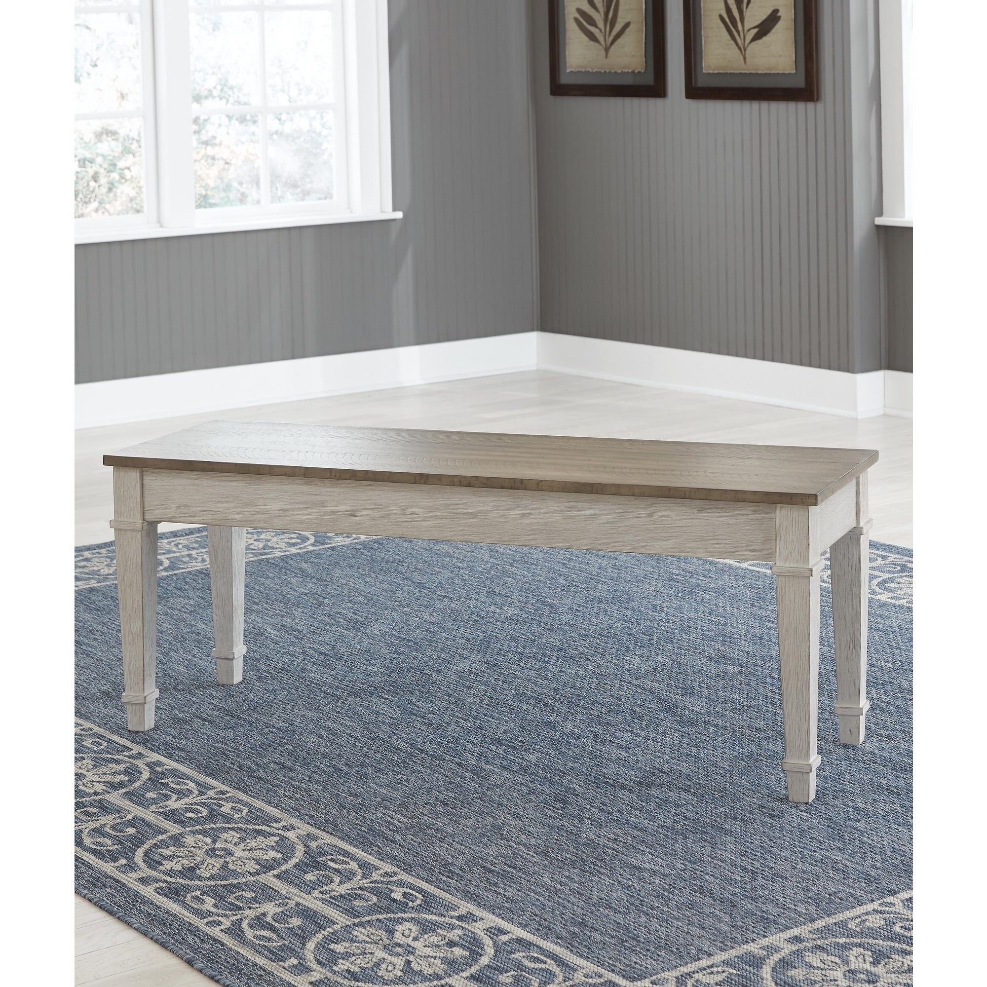 Skempton Casual Storage Bench White