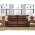 Signature Design By Ashley Spear Hill Brown Power Reclining Sofa 92 W X 43 D X 42 H