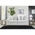 Signature Design By Ashley Stupendous White 2 Piece Sectional Sofa 102 W X 44 D X 41 H