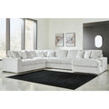 Signature Design By Ashley Stupendous White 6 Piece Sectional With Chaise