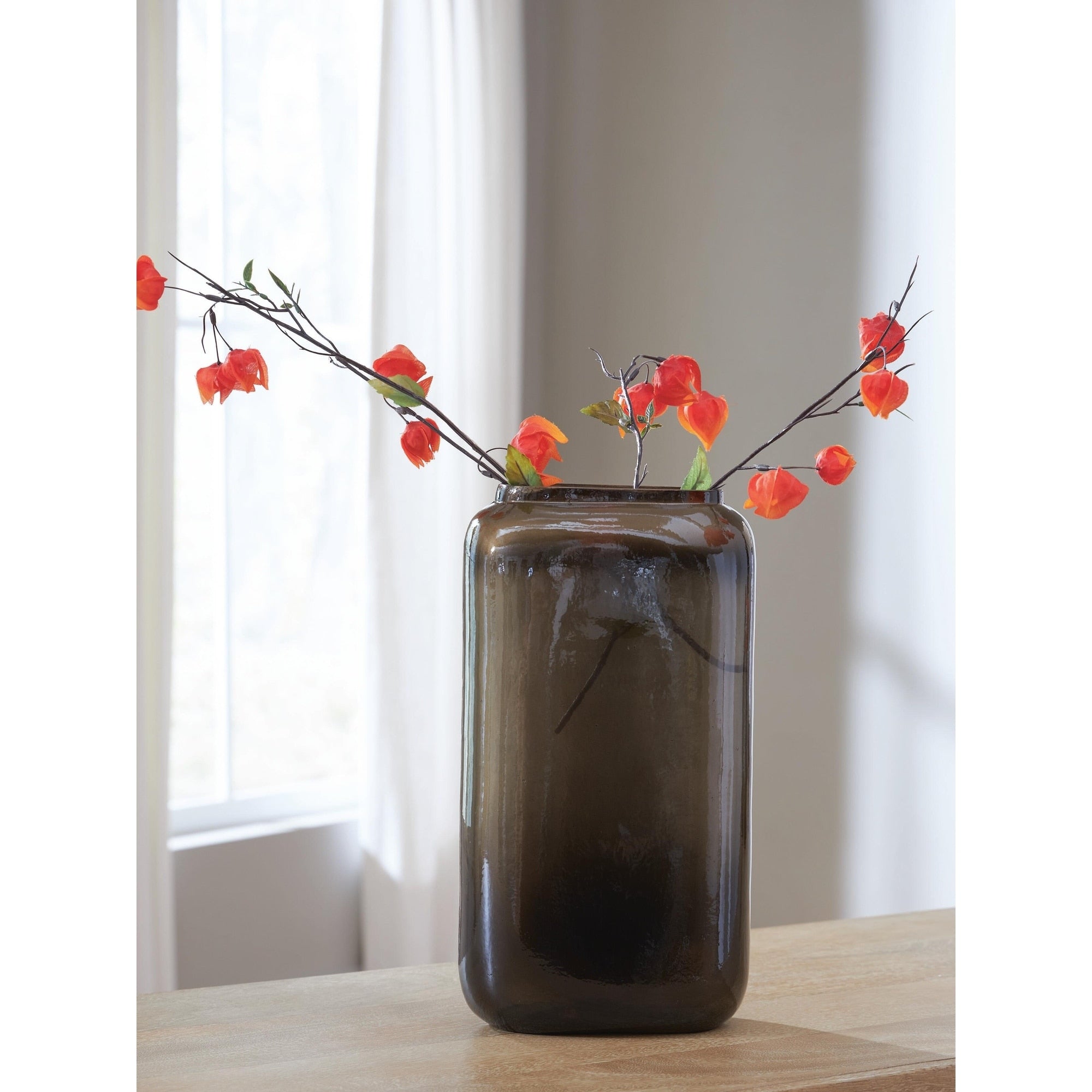 Signature Design By Ashley Sumner Gray Gold Finish Vase