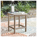 Sundown Treasure Outdoor Rectangular End Table Grayish Brown