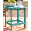 Signature Design By Ashley Sundown Treasure Turquoise Outdoor Rectangular End Table