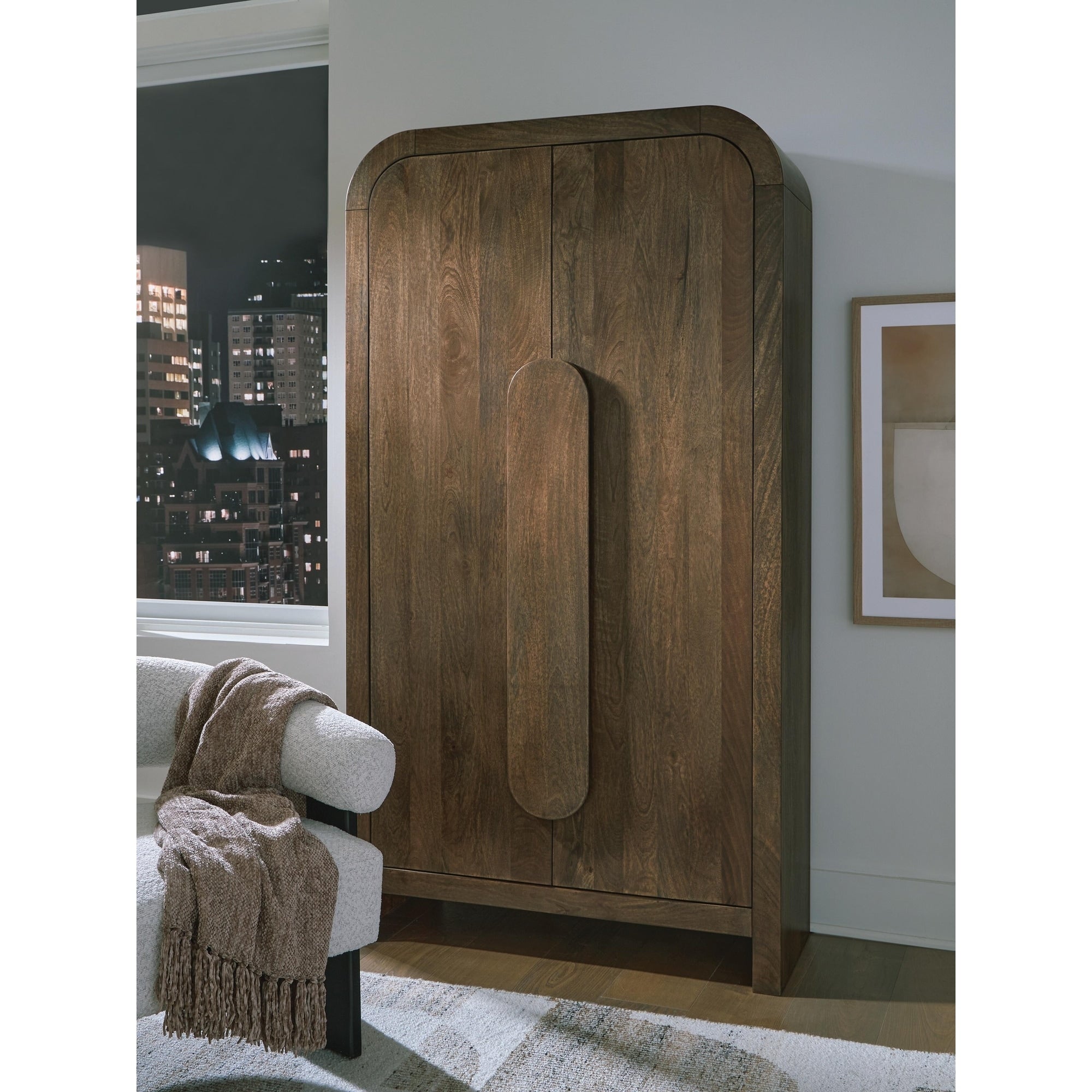 Signature Design By Ashley Thoren Brown Accent Cabinet 40 W X 16.13 D X 74.13 H