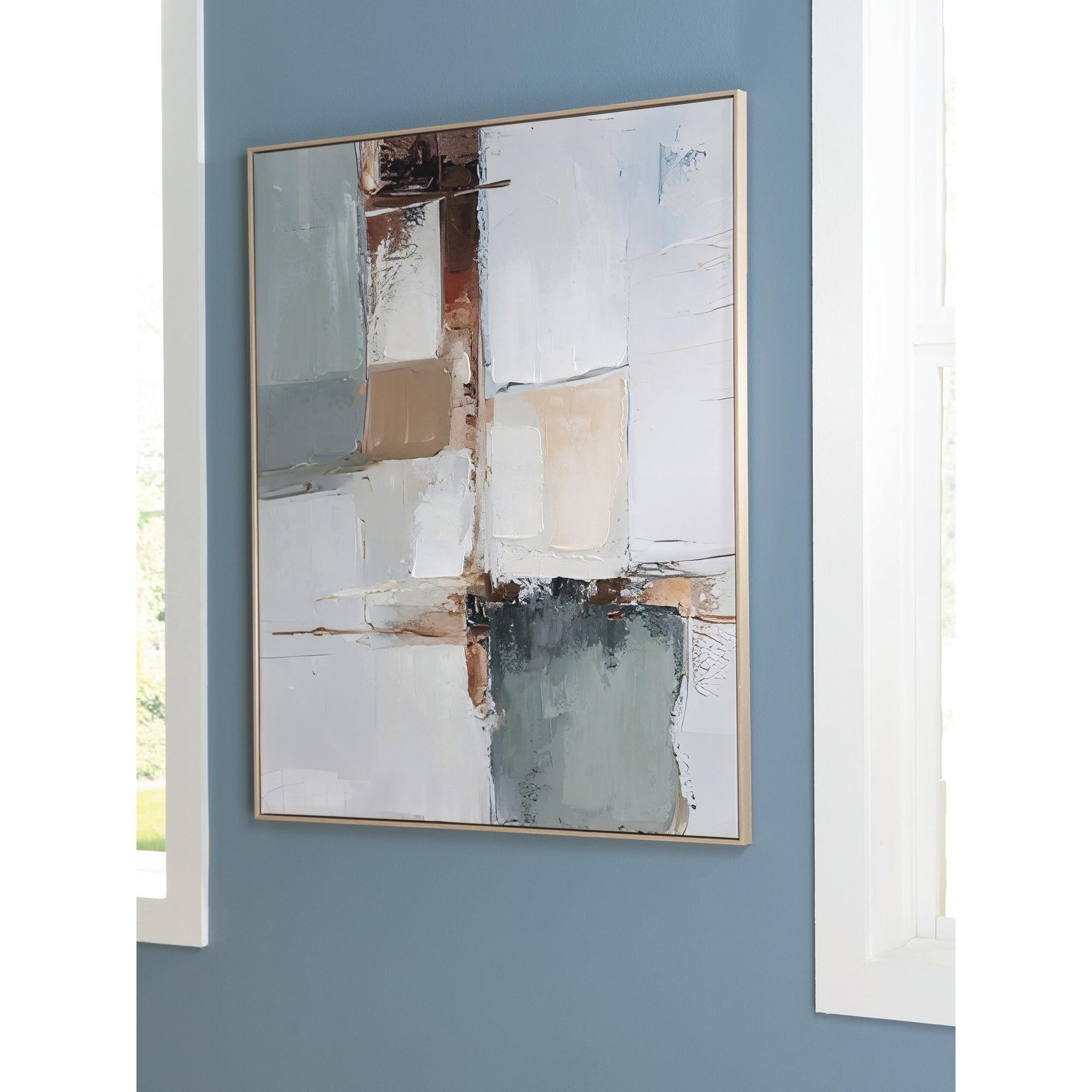 Signature Design By Ashley Trailport Gray Brown Wall Art