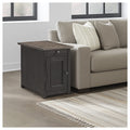 Signature Design By Ashley Tyler Creek Greyish Brown Black Wood Chairside End Table