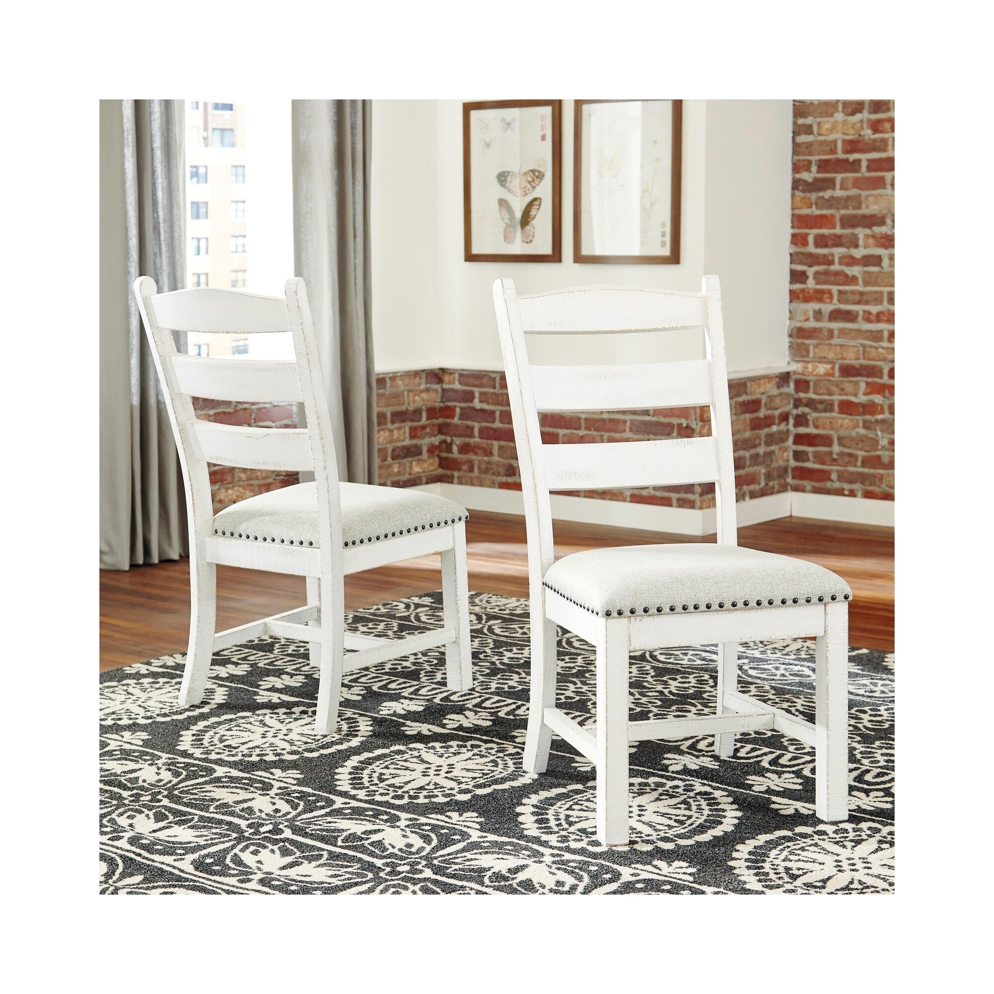 Valebeck Dining Upholstered Side Chair Set Of 2 White