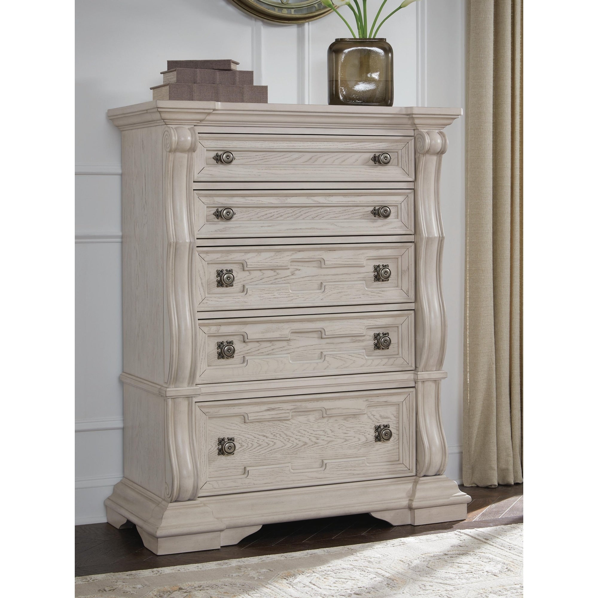 Signature Design By Ashley Valleymont White Chest Of Drawers