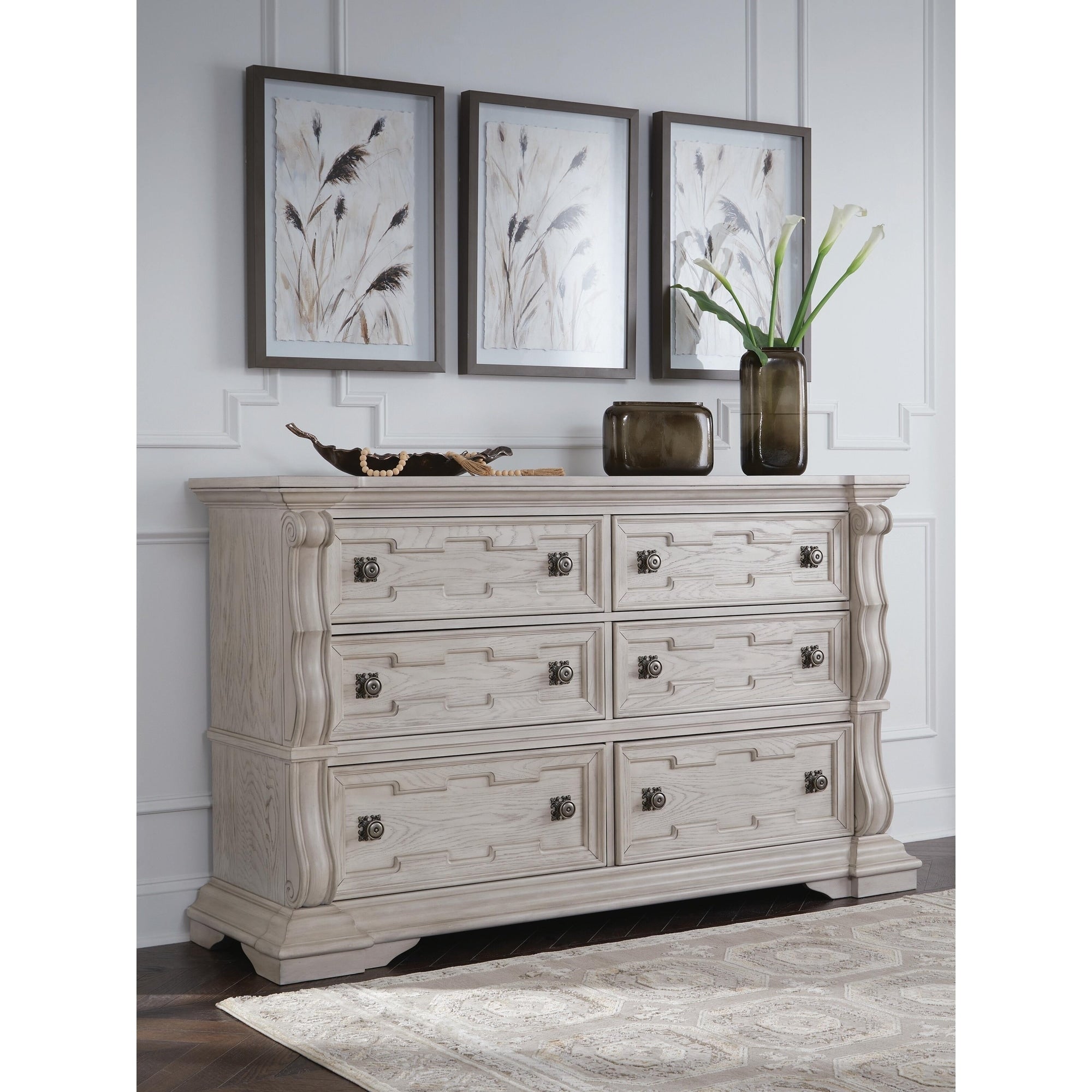 Signature Design By Ashley Valleymont White Dresser