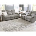 Signature Design By Ashley Verland Gray White Washable Area Rug