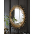 Signature Design By Ashley Wainport Gold Accent Mirror 36 W X 2 D X 36 H