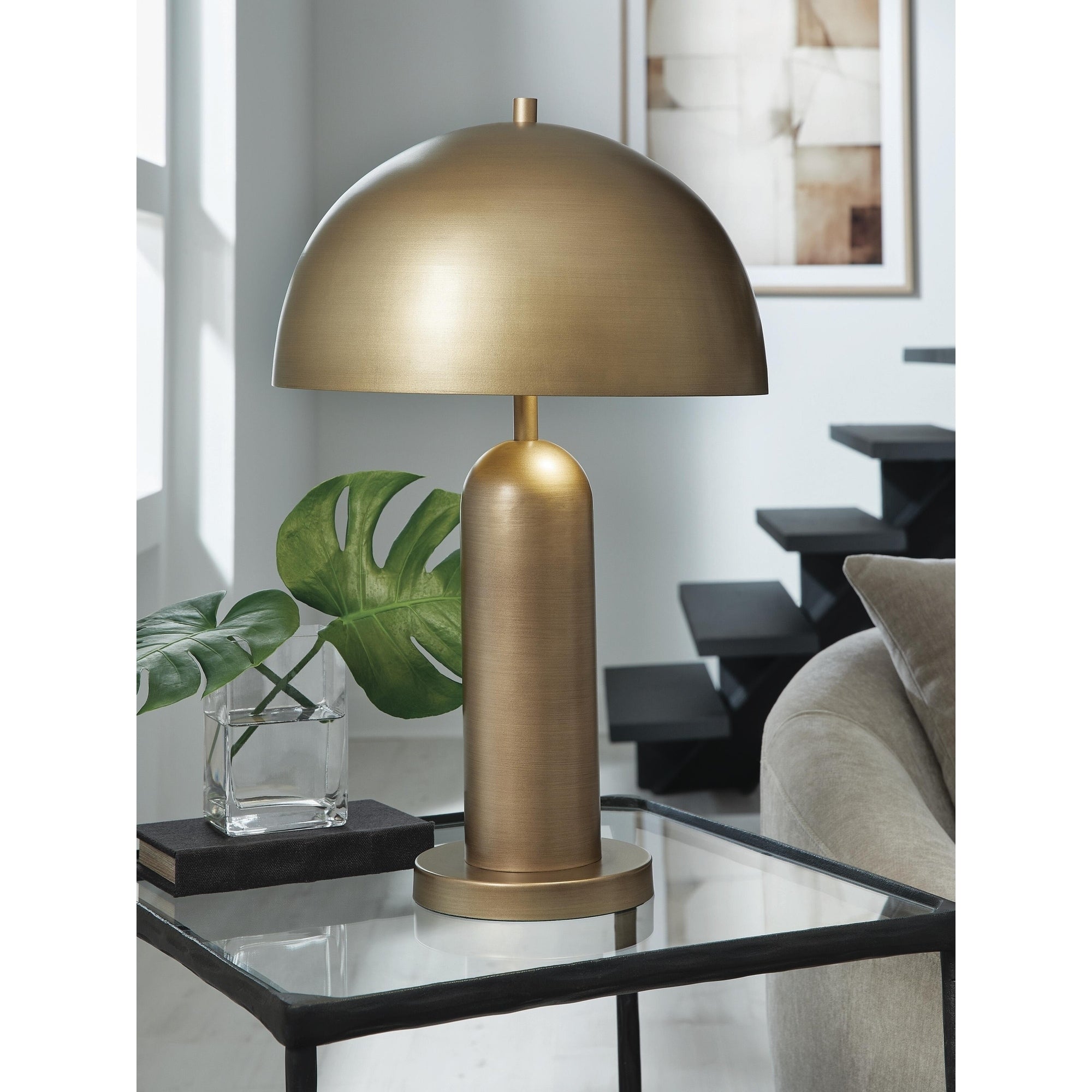 Signature Design By Ashley Wendfield Antique Gold Table Lamp 15 W X 15 D X 24 H