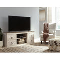 Willowton Casual Large Tv Stand W Fireplace Option White