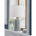Signature Design By Ashley Wimlow Gray Blue Table Lamp 14 W X 14 D X 26 H