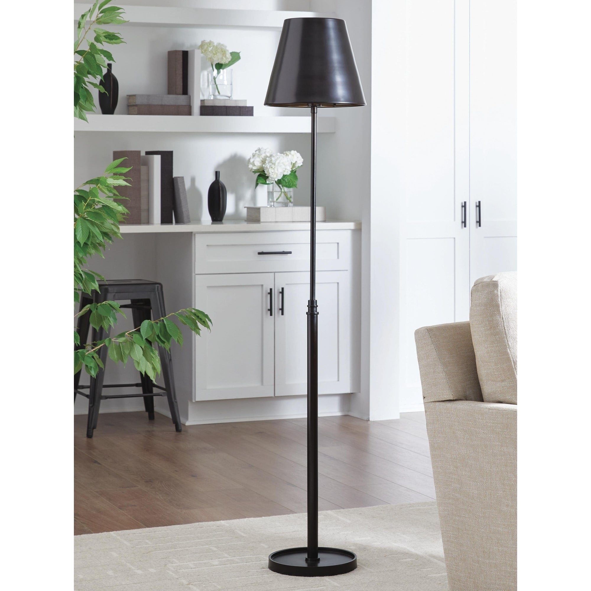 Signature Design By Ashley Wimner Black Floor Lamp 11.88 W X 11.88 D X 63.25 H