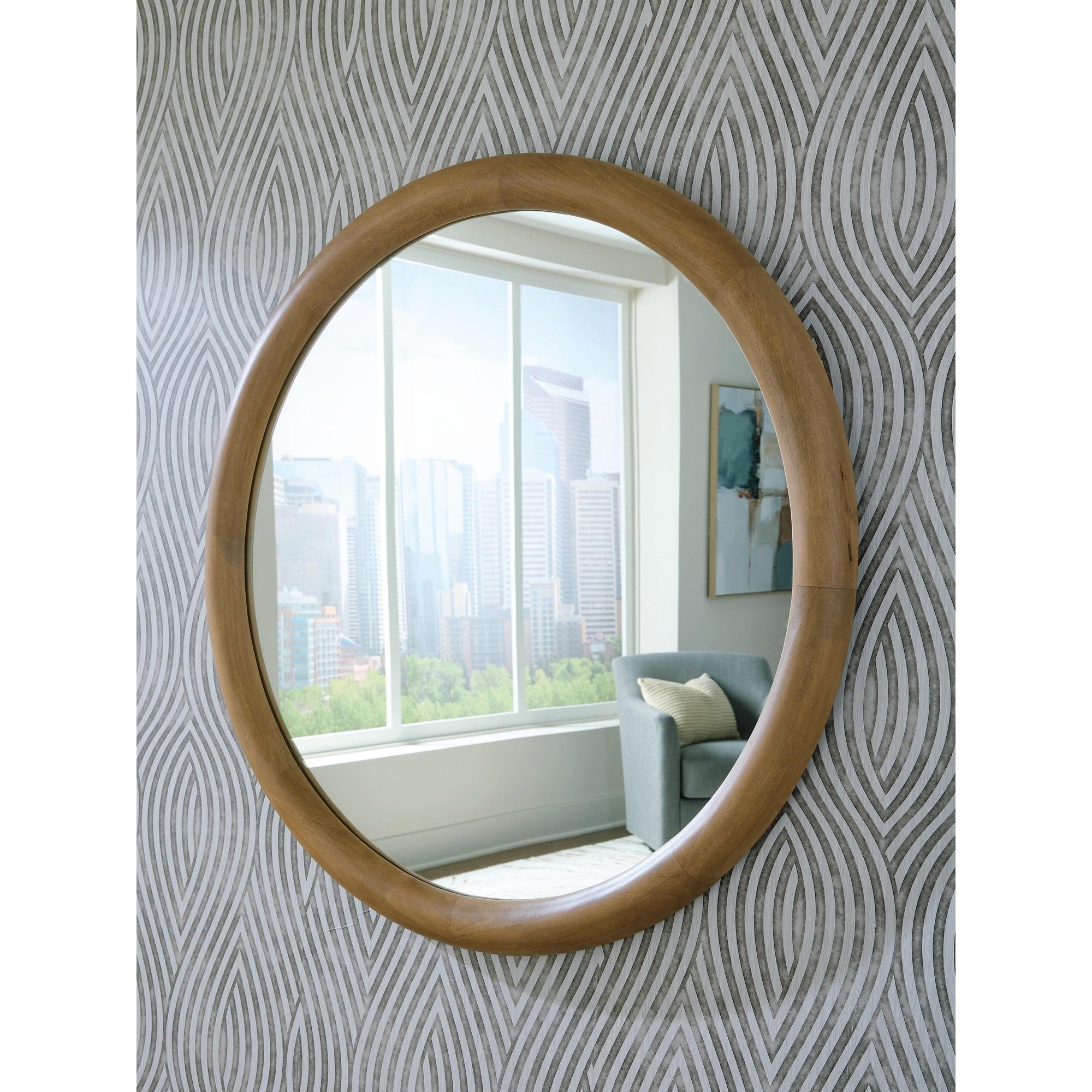 Signature Design By Ashley Yadiel Brown Accent Mirror 42 W X 3 D X 42 H