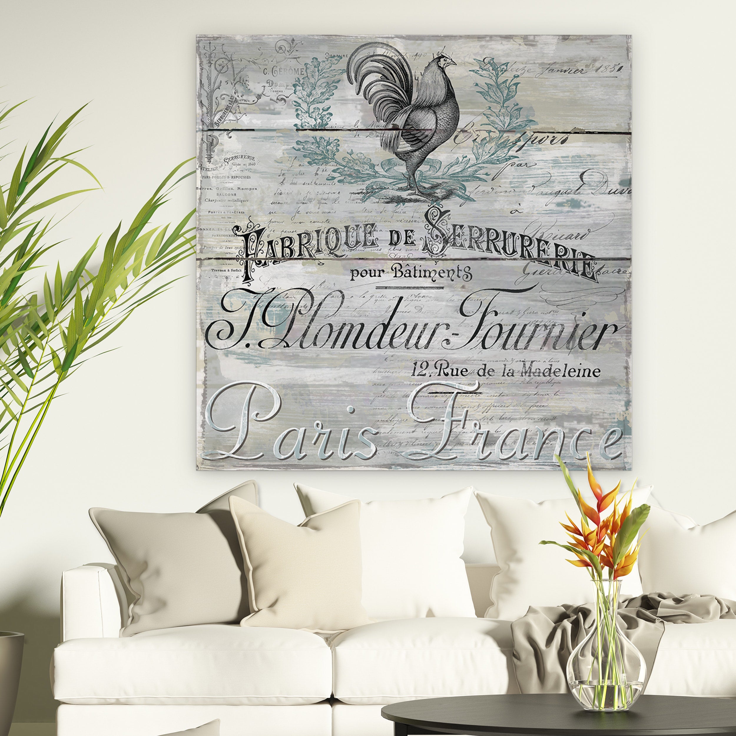 F Rosenstiels Widow And Son Signs Of Paris I Premium Gallery Wrapped Canvas Art