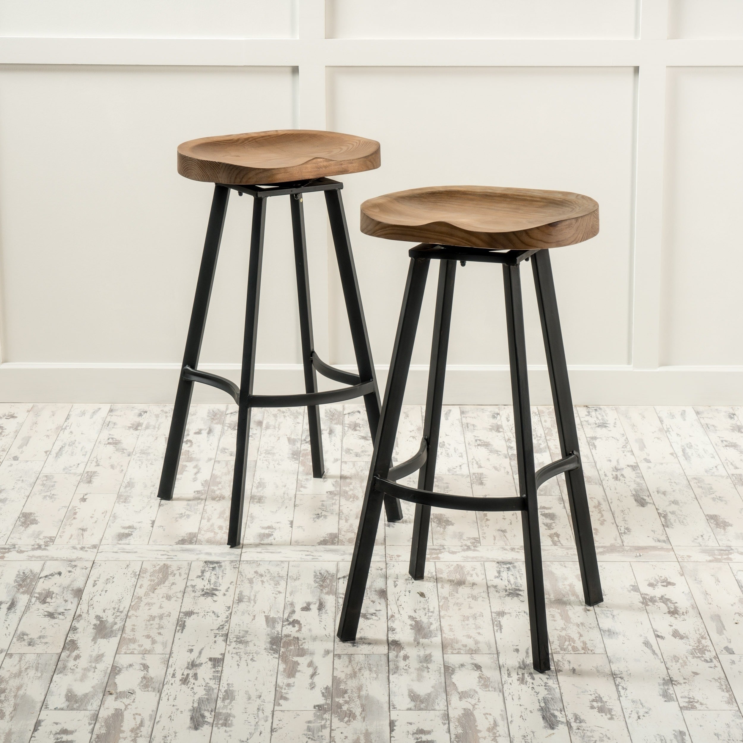 Albia 32 Inch Swivel Barstool Set Of 2 By Christopher Knight Home