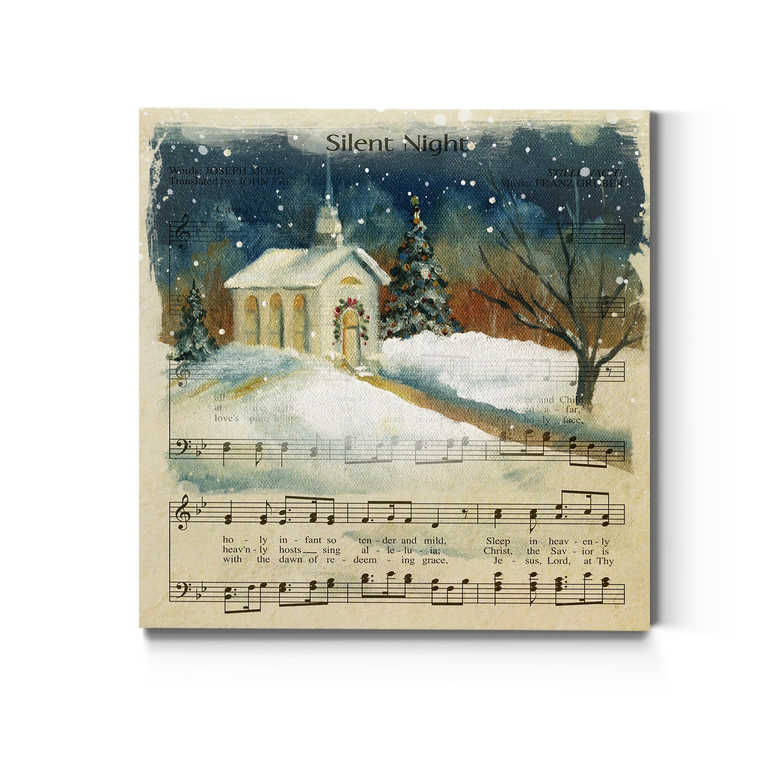 Silent Night Premium Gallery Wrapped Canvas Ready To Hang