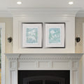 Silhouette Botanical Ii 2 Piece Set Silver Frame