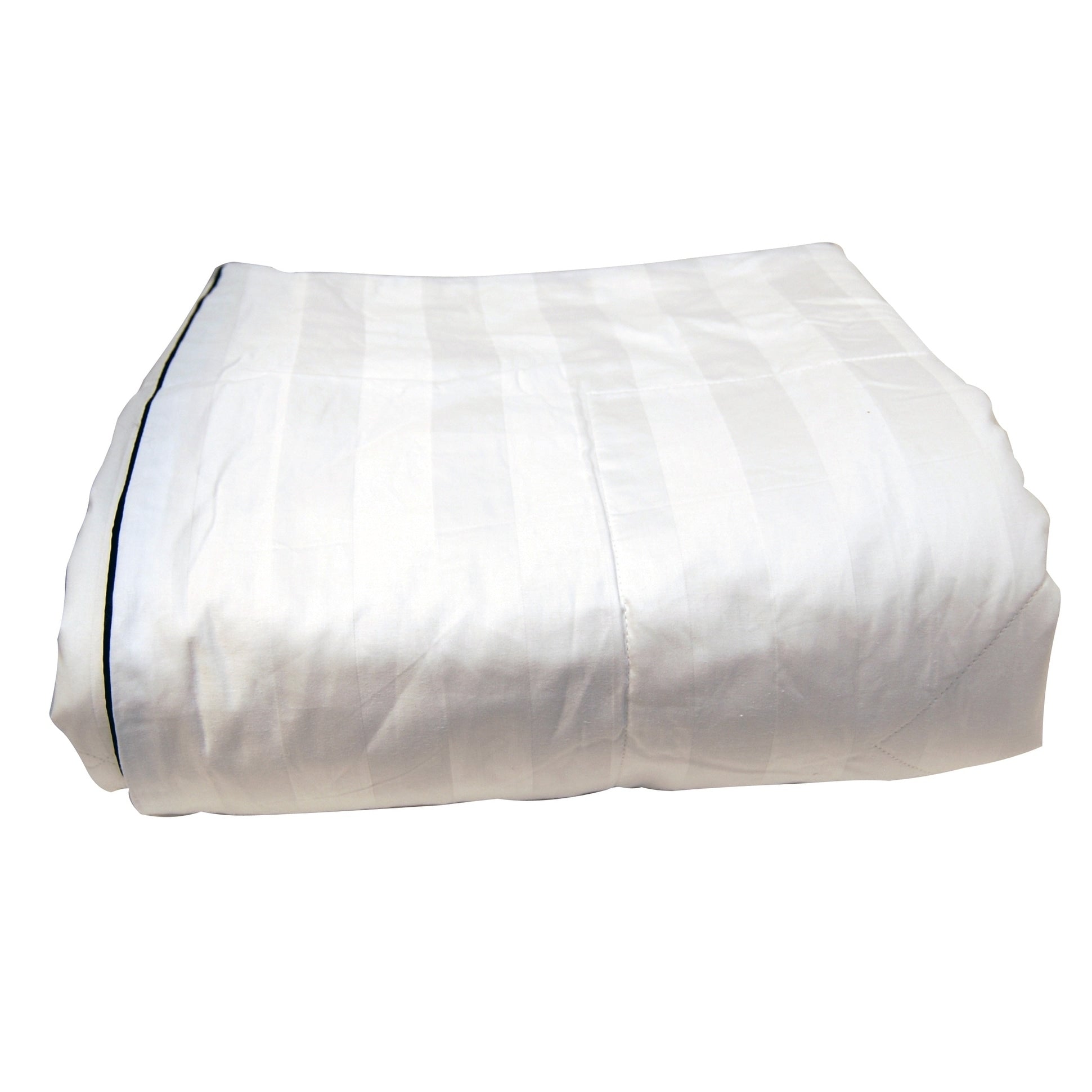 Silk Filled Damask Stripe 260 Thread Count Comforter