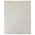 Silk Handloomed Silk Silver Area Rug 8 X 10