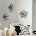 Silver Camellia 16H X 16.5W X 2D