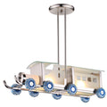 Silver Glass Train Kids Lighting