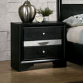 Lewellen Contemporary Black 3 Drawer Nightstand By Foa