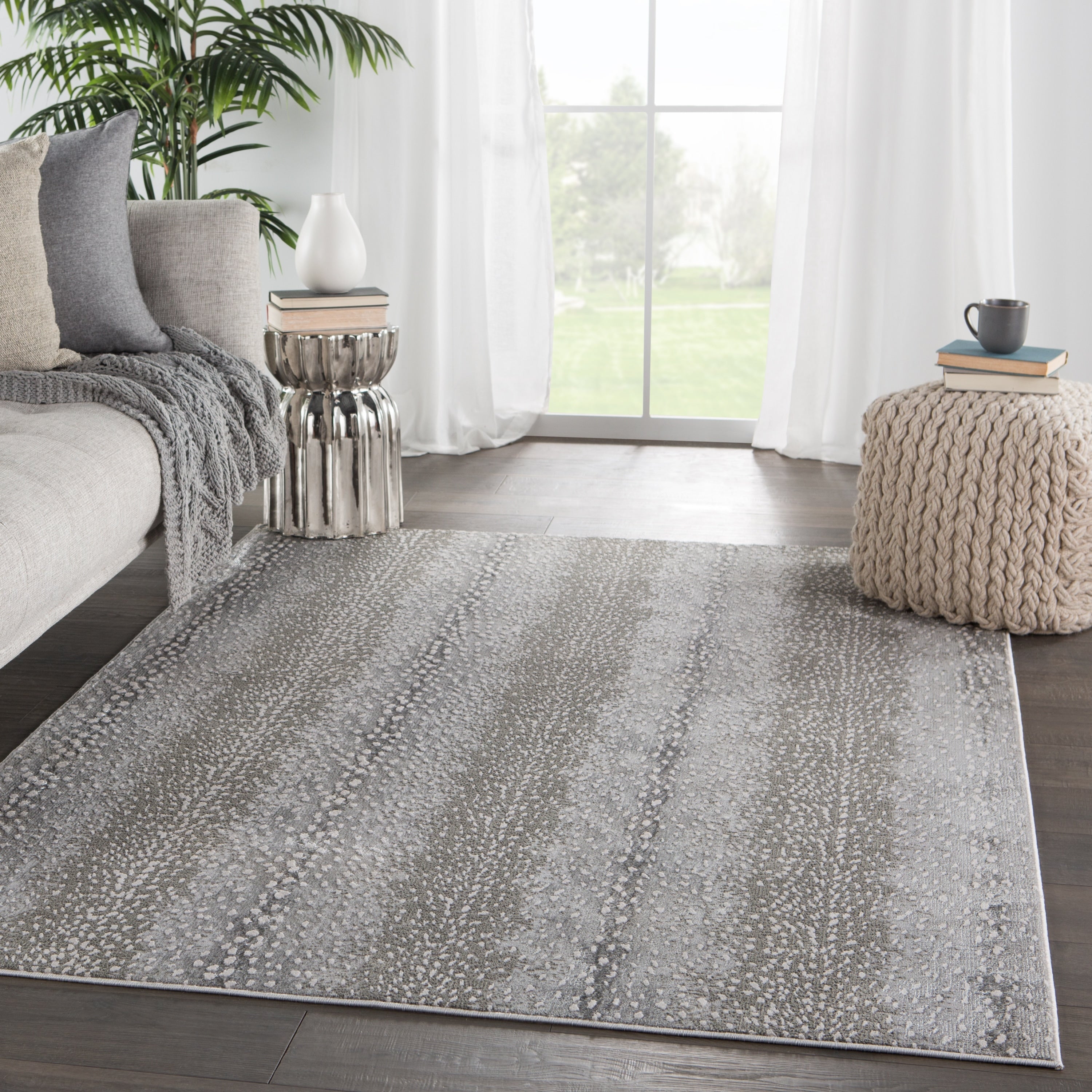 Silver Orchid Bedord Gray Natural Area Rug