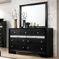 Silver Orchid Balistrieri Black 2 Piece Dresser And Mirror Set