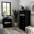 Silver Orchid Balistrieri Black 2 Piece Nightstand And Chest Set