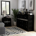 Silver Orchid Balistrieri Black 2 Piece Nightstand And Dresser Set