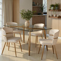 Silver Orchid Barton Lena 5 Piece Dining Set