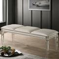 Almeido Transitional Pearl White Bench By Foa