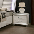 Almeido Transitional Pearl White 2 Drawer Nightstand By Foa