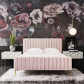 Silver Orchid Chatterton Velvet Bed