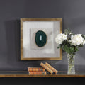 Silver Orchid Clark Gold Agate Stone Shadow Box