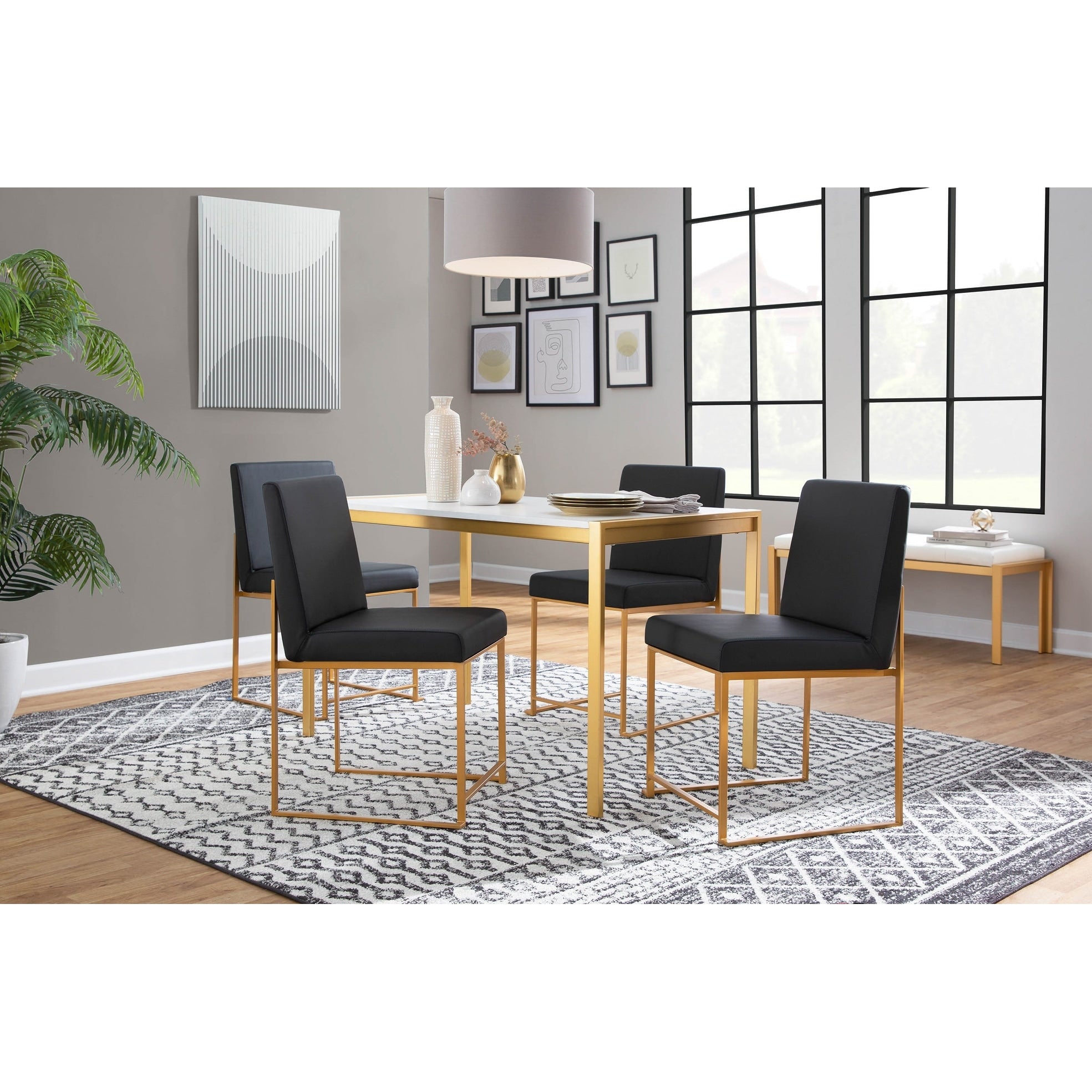 Fuji Gold High Back Dining Chair Set Of 2 N A