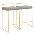 Silver Orchid Forrest Gold Stackable Counter Stool Set Of 2