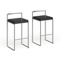 Silver Orchid Forrest Stackable Bar Stool Set Of 2