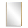 Silver Orchid Gold Accent Mirror. 22 Inches W X 1 Inch D X 36 Inches H
