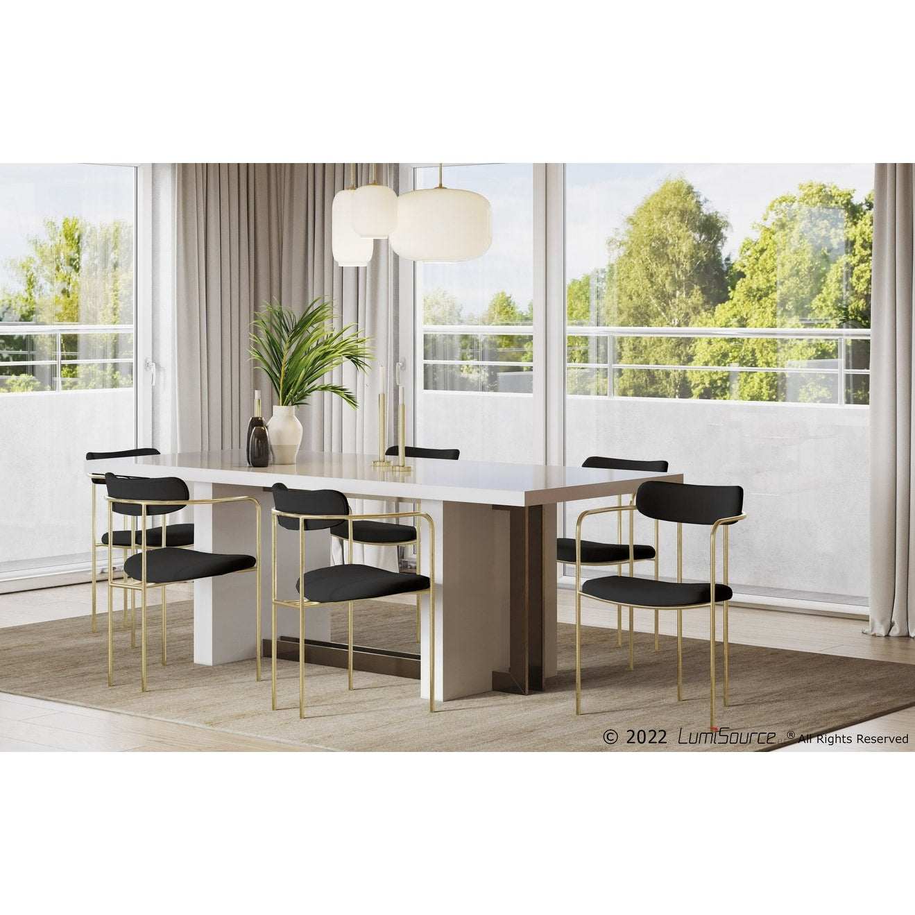 Silver Orchid Gregor Glam Velvet Chair Set Of 2